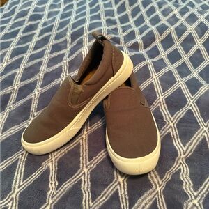 Casual Slip-On Canvas Loafers -Dark Green